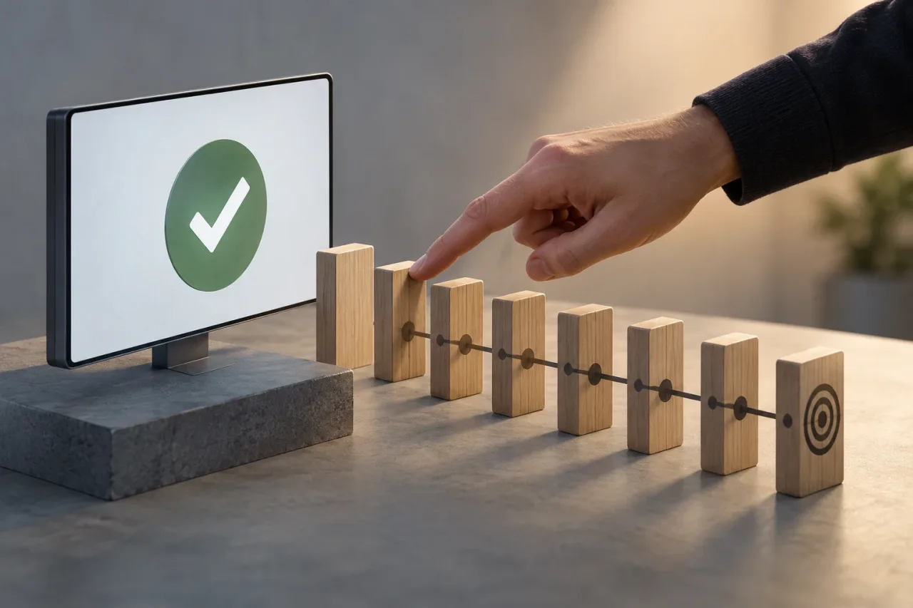 Comprobar una pantalla no es validar una regla